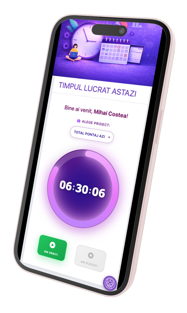 Pontaj Angajati direct pe telefonul mobil